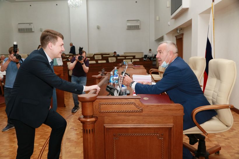 Денис Голобородько и Сергей Серов на сессии АКЗС, 27 мая 2021 года Фото:Олег Укладов