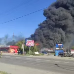 В МЧС назвали причину пожара на АЗС в Новосибирске, где пострадали люди