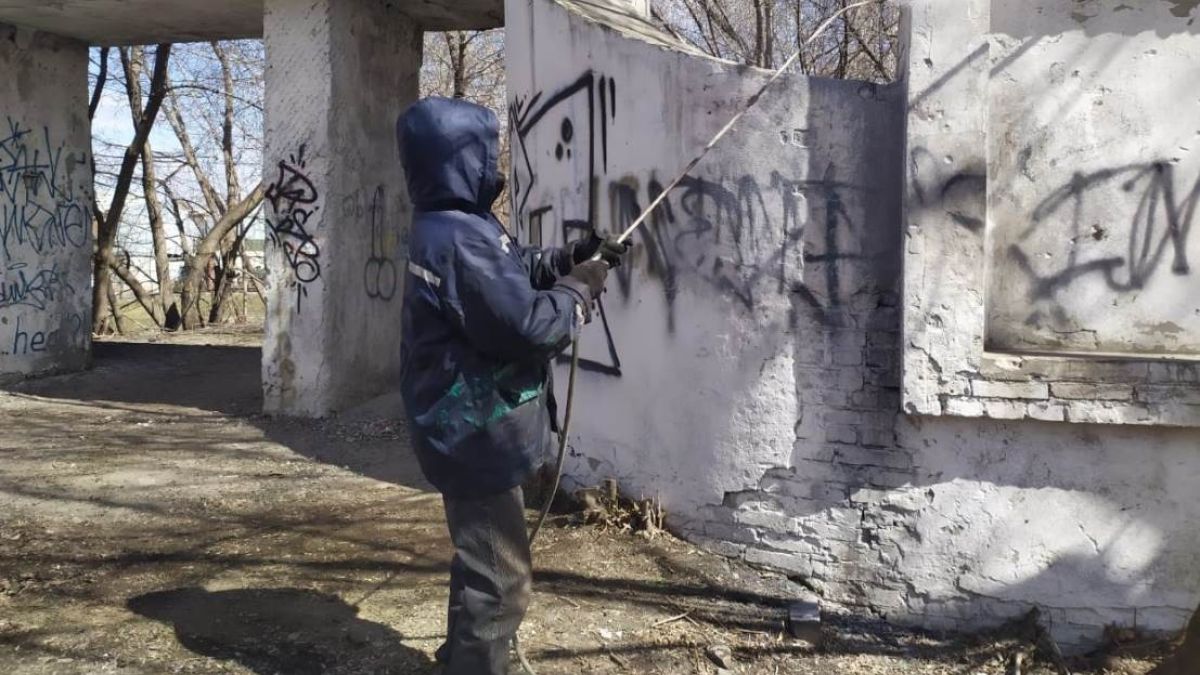 Работы в парке  «Юбилейный»