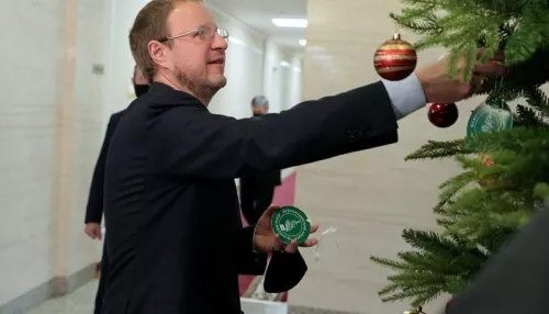 Губернатор Алтайского края Томенко и мэр Барнаула Франк дали старт новогодней акции «Елка желаний»