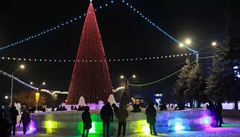 Новогодний городок за 25 млн рублей со светящимися фигурами появится в Барнауле