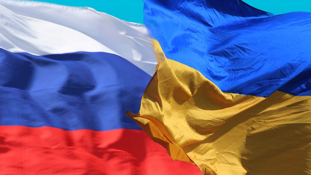 Россия. Украина. Флаги