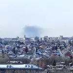 В Барнауле произошел крупный пожар на улице Попова