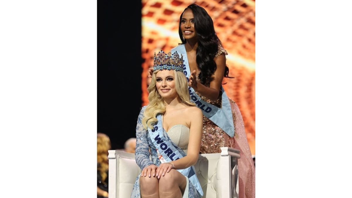 Победительница конкурса "Мисс мира - 2021" Каролина Белявска