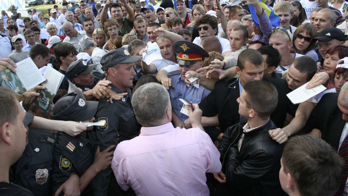 Визит Жириновского в Барнаул, 2007 год
