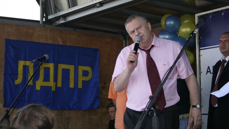 Визит Жириновского в Барнаул, 2007 год
