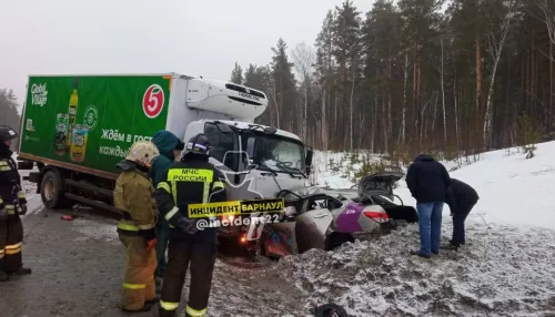 В Алтайском крае в жестком ДТП с грузовиком Пятёрочки погибли люди