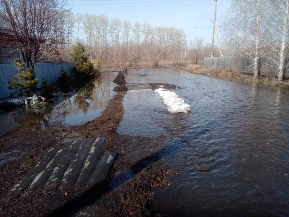 Улицу Черемуховую в Камне-на-Оби затопило водой