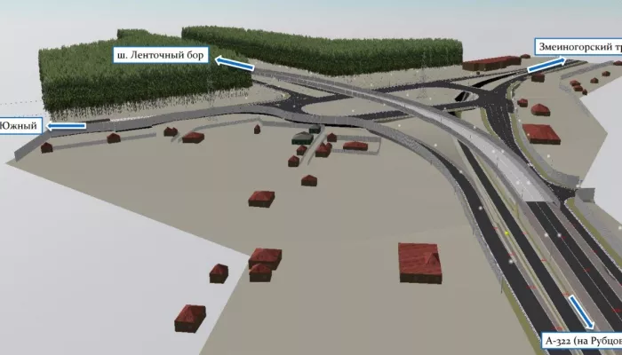 С мостом и полутуннелем. Как реализуют проект новой развязки на въезде в Барнаул