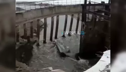 Жители села Буланиха показали пруд после прорыва дамбы в Зональном районе
