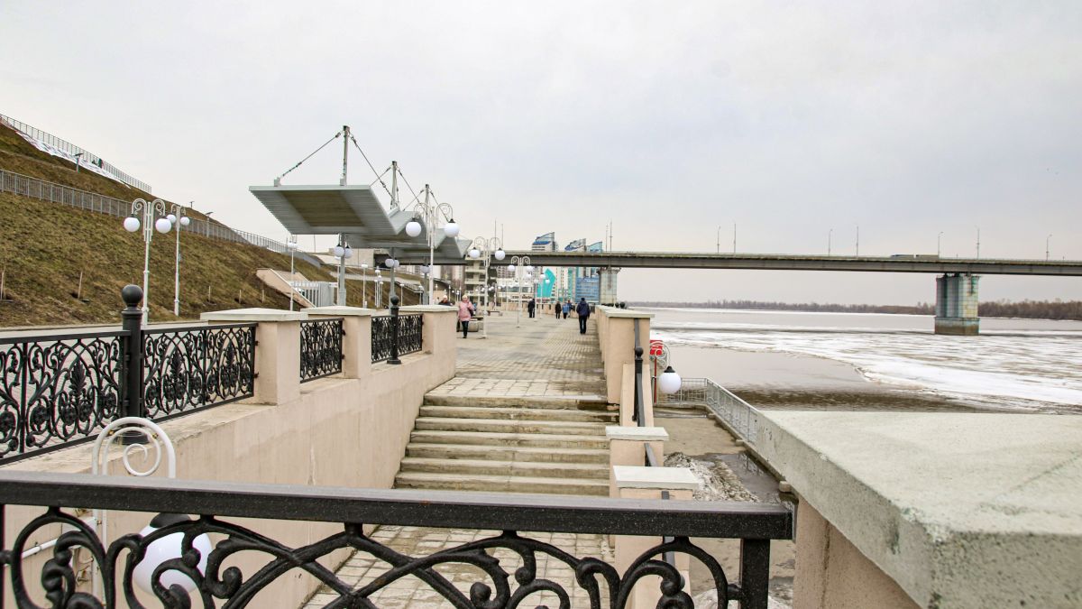 На берегу Оби. Барнаул. Весна