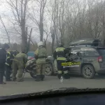 Водитель мотоцикла пострадал при столкновении с иномаркой в Барнауле