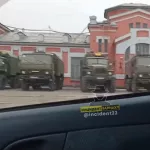 Барнаульцев напугала колонна военной техники на ж/д вокзале