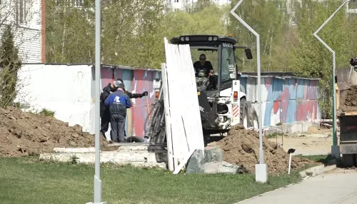 В Барнауле демонтировали воркаут-площадку в парке Смертина