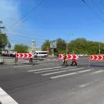 В Барнауле перекрыли для движения транспорта часть моста на проспекте Ленина