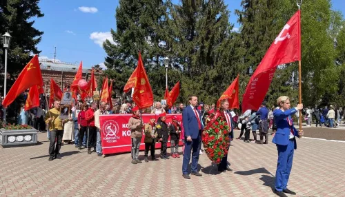 Алтайские комроссы поучаствовали в праздновании Дня Победы