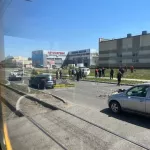В Барнауле машина вылетела на тротуар после ДТП на улице Попова