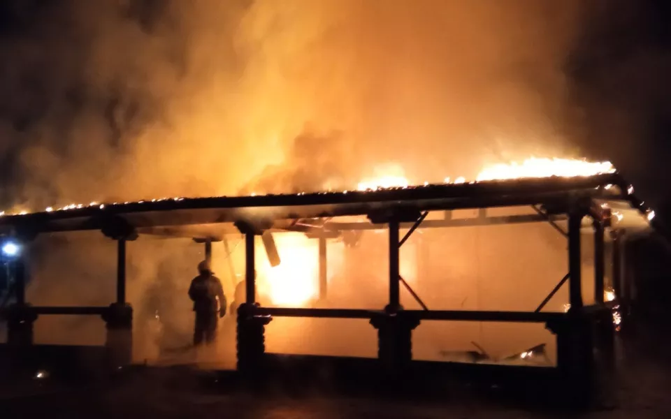 В МЧС региона назвали вероятную причину пожара в парке Эдельвейс