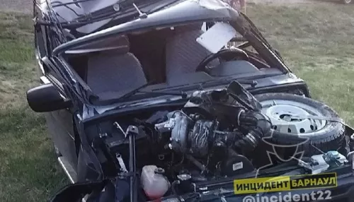 Пьяный водитель всмятку разбил авто в алтайском селе