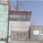 В Барнауле произошел пожар на комбинате железобетонных изделий №2
