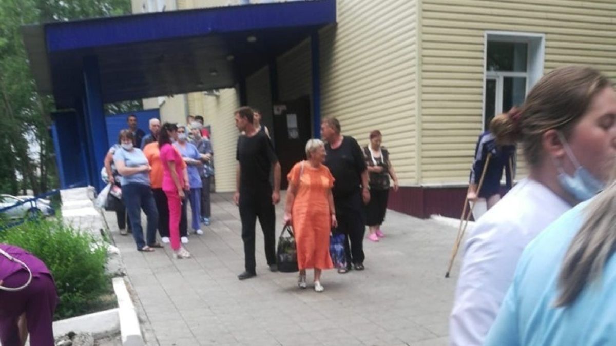 Эвакуация в больнице Рубцовска