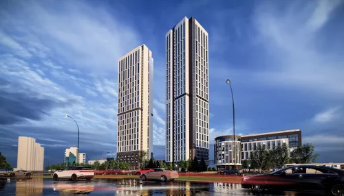 Проект 44-этажных небоскребов на речном вокзале презентовали в мэрии Барнаула