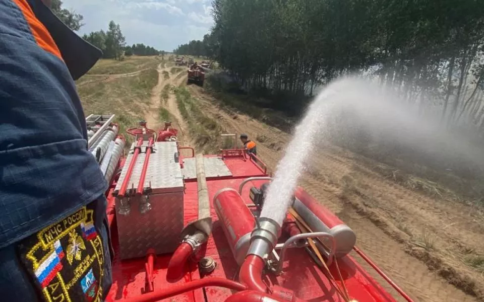 В МЧС рассказали, как борются с бушующими лесными пожарами в алтайских районах