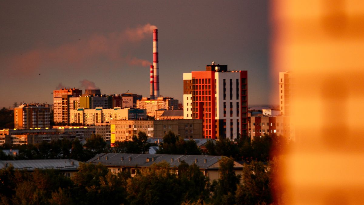 Золотой закат в Барнауле 