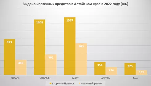 Ипотечный рынок в Алтайском крае обвалился на 82%