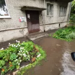 Маленькая Венеция: в Барнауле после дождя образовались реки и озера