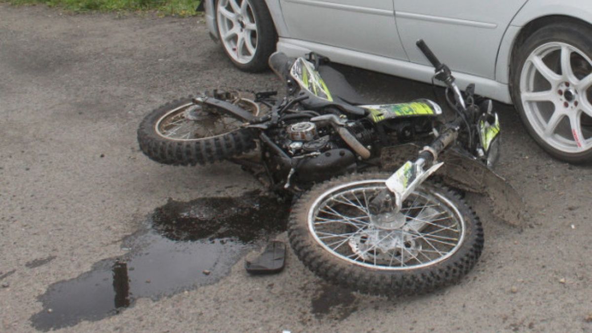 Авария с мотоциклом в Горно-Алтайске