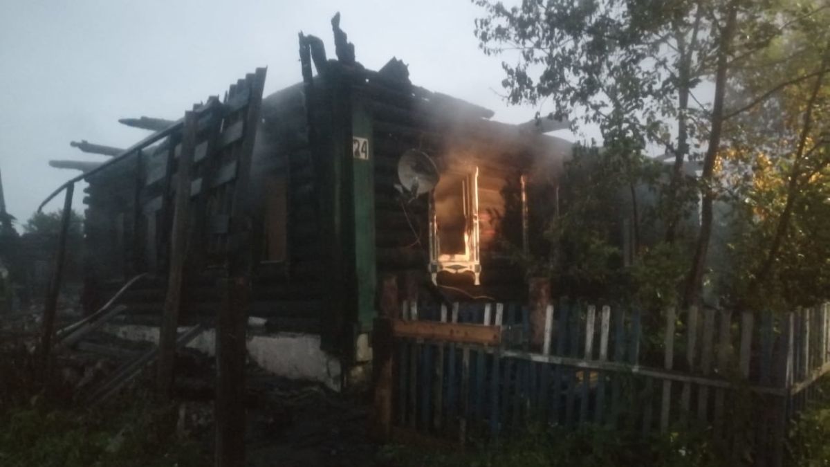 Пожар в Томской области