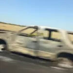 Автомобиль дотла сгорел на трассе в Алтайском крае