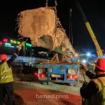 Строители рассказали подробности ночного демонтажа моста на Новом рынке