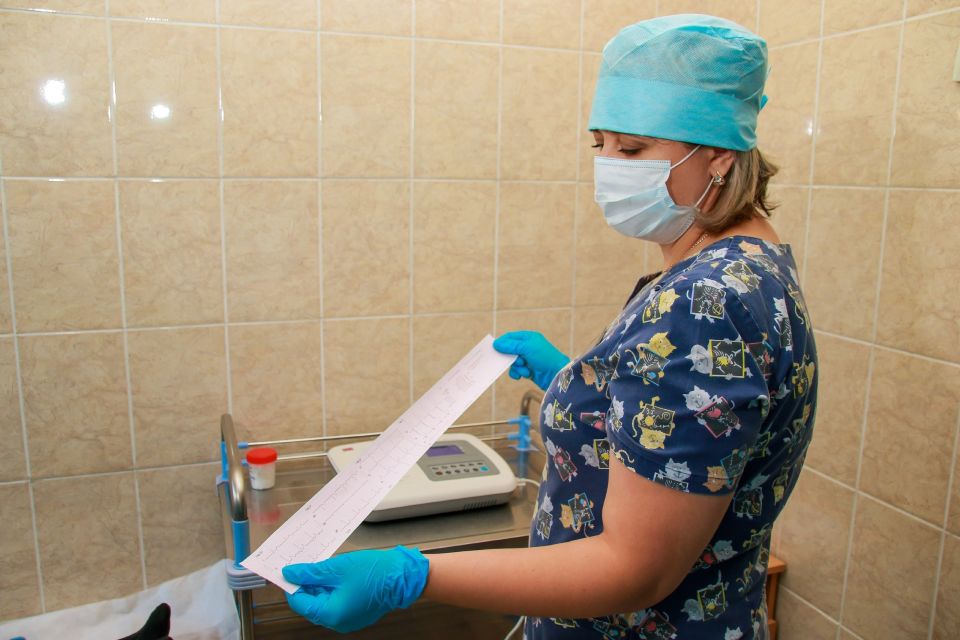 Отделение кардиологии. ЭКГ. Обследование