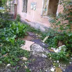 В заброшенном и расселенном доме в Барнауле орудуют мародеры