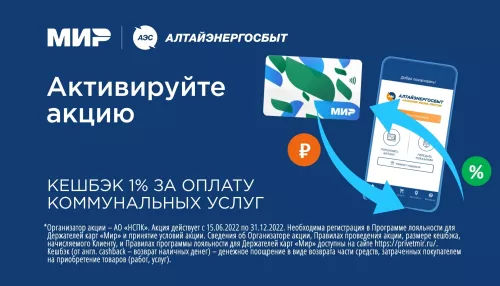 Алтайэнергосбыт: как получить кешбэк за оплату коммунальных услуг