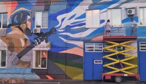 Фасад барнаульской пожарно-спасательной части украсит граффити