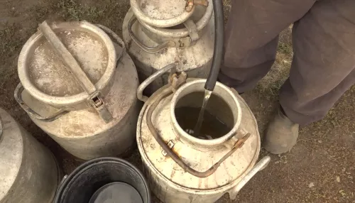 Жители алтайского поселка дождались воды спустя полтора месяца ожидания
