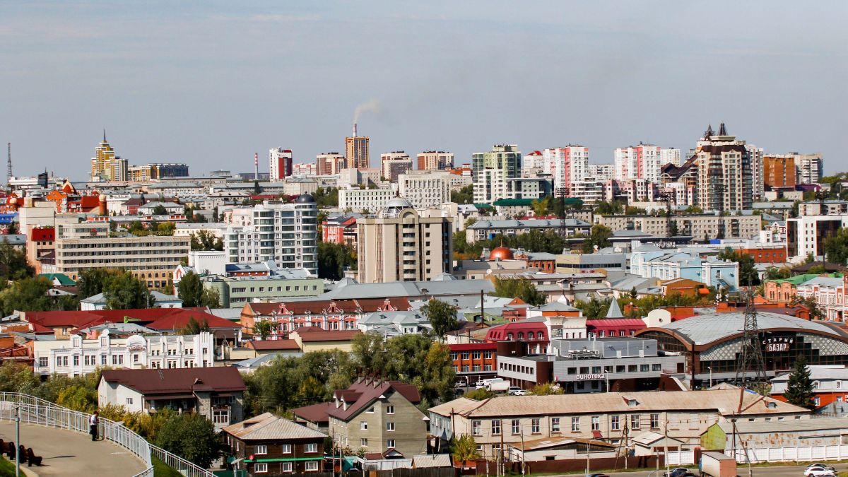 Барнаул. Вид на город из Нагорного парка