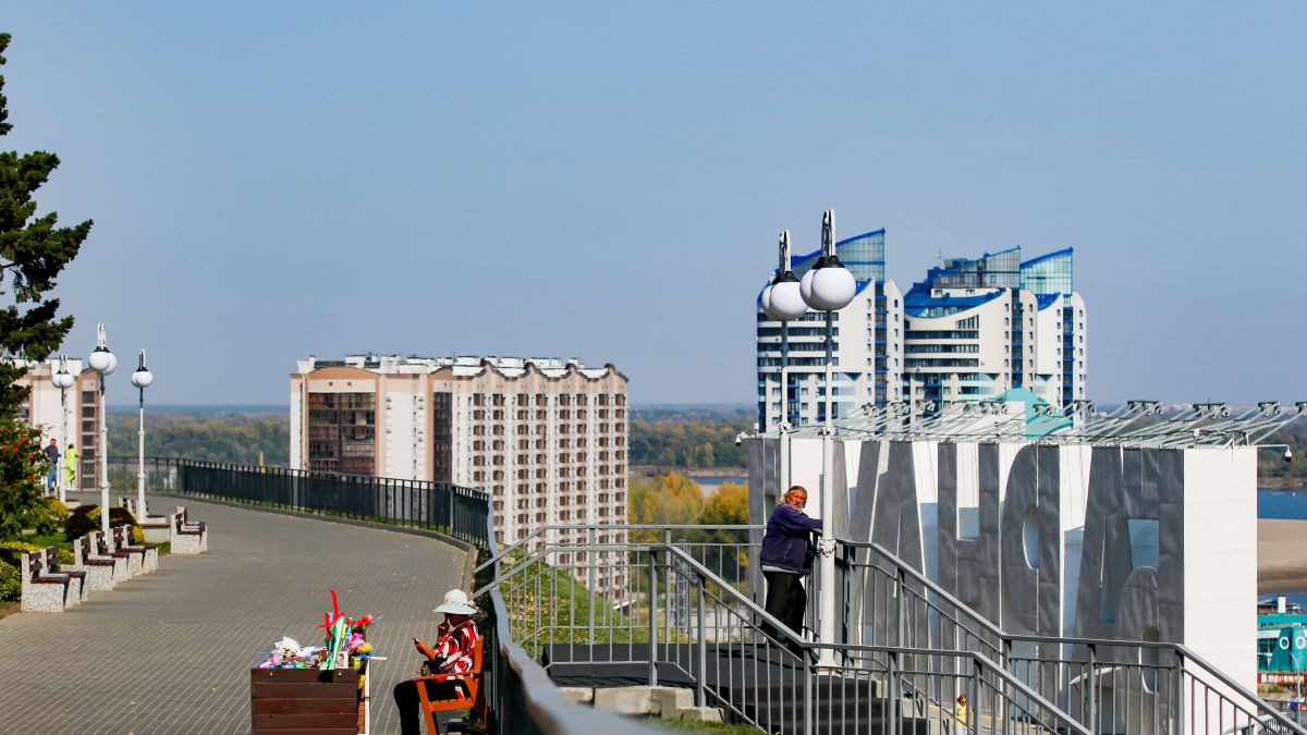Теплая осень. Барнаул