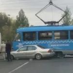 В Бийске произошло очередное ДТП с участием собянинского трамвая