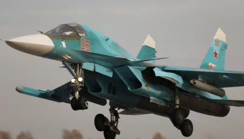 Истребитель Су-34 упал и разбился в Воронежской области