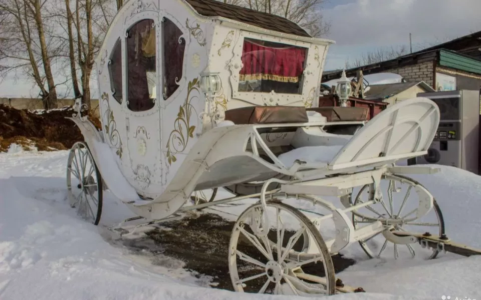 В Барнауле продают белоснежную карету за 350 тысяч рублей