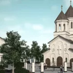 В частном секторе Барнаула начали строить православный храм в грузинском стиле