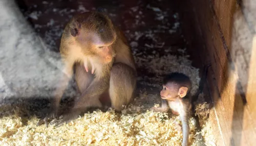 В барнаульском зоопарке показали подросших малышей кенгуру и обезьяны