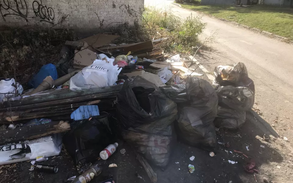 В Барнауле нашли мусорную свалку за кинотеатром Мир