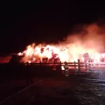 Огонь уничтожил 40 тонн сена в степном алтайском селе