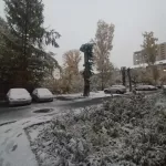 С первым снегом. В Новосибирске прошел мощный снегопад
