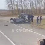 На трассе Барнаул - Заринск произошло жесткое ДТП с перевертышем